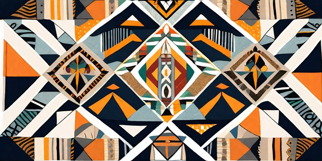 African Patchwork Fabric, Wallpaper and Home Decor