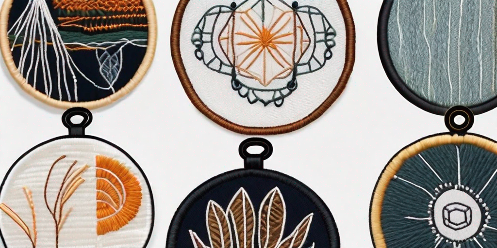 How to embroider patterned weights