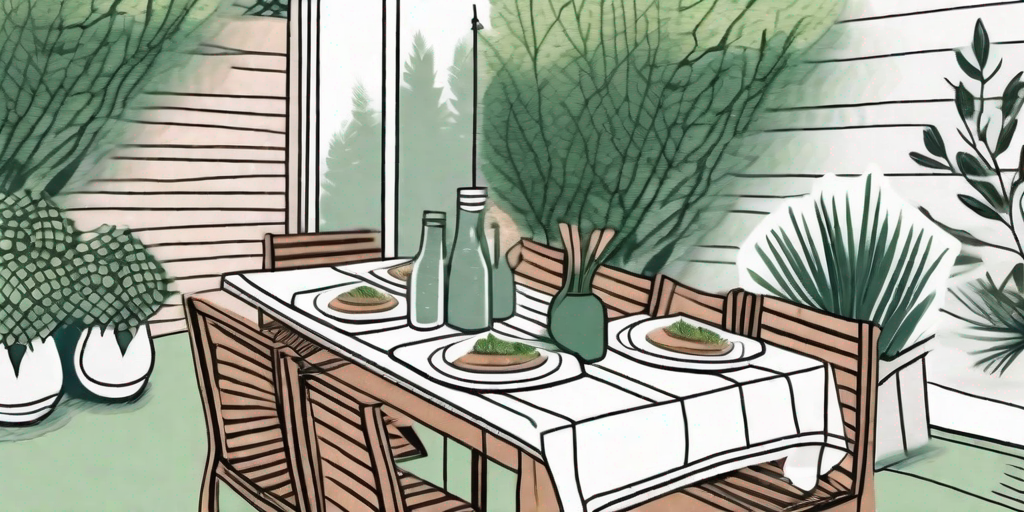 Outdoor Dining with Potholders NatureInspired Designs Nancy's Notions